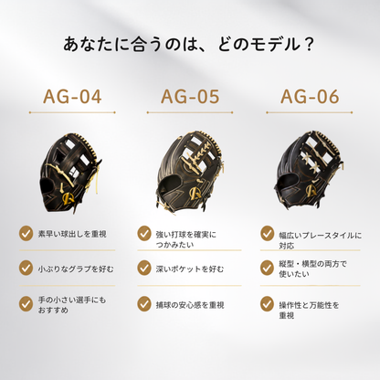 硬式内野手用グラブ【AG-06型】【全ポジション対応万能型】