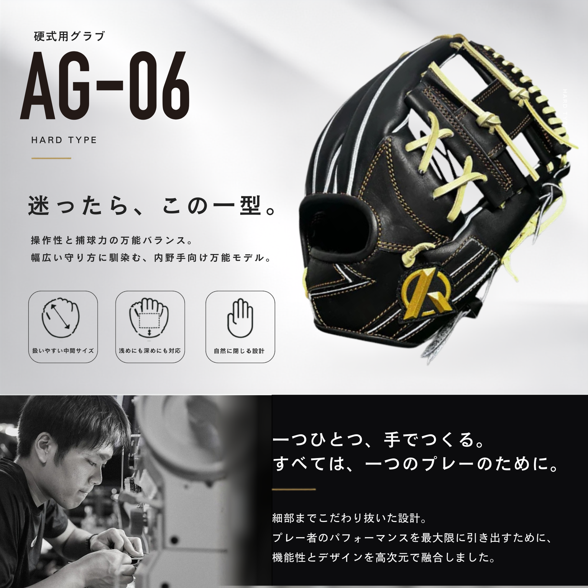 硬式内野手用グラブ【AG-06型】 – Amazing The Store
