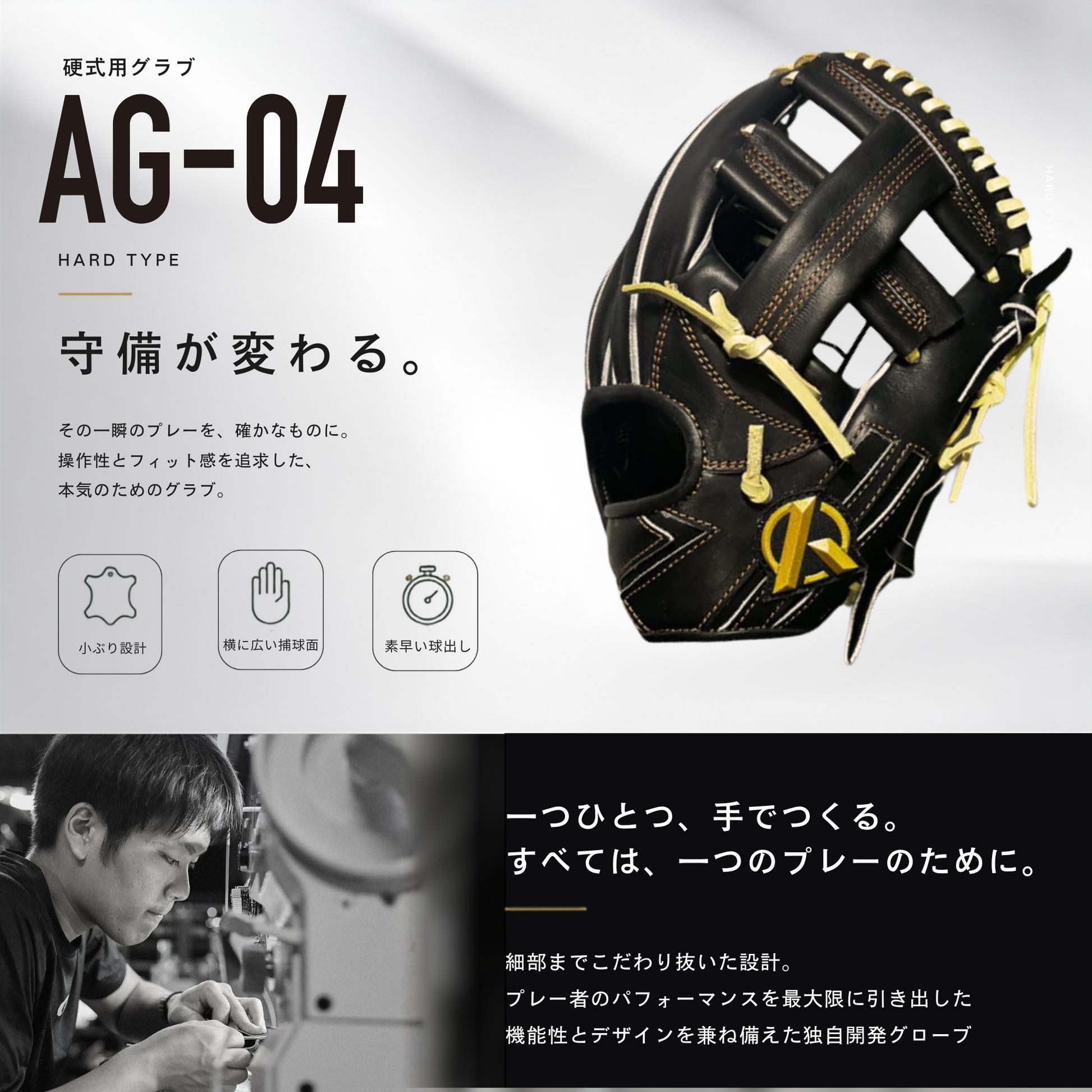 硬式内野手用グラブ【AG-04型】【二塁手推奨】 – Amazing The Store
