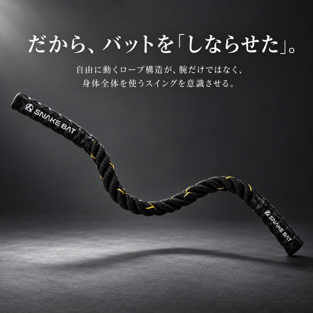 SNAKE BAT | インサイドアウトを習得する究極の野球ギア – Amazing The