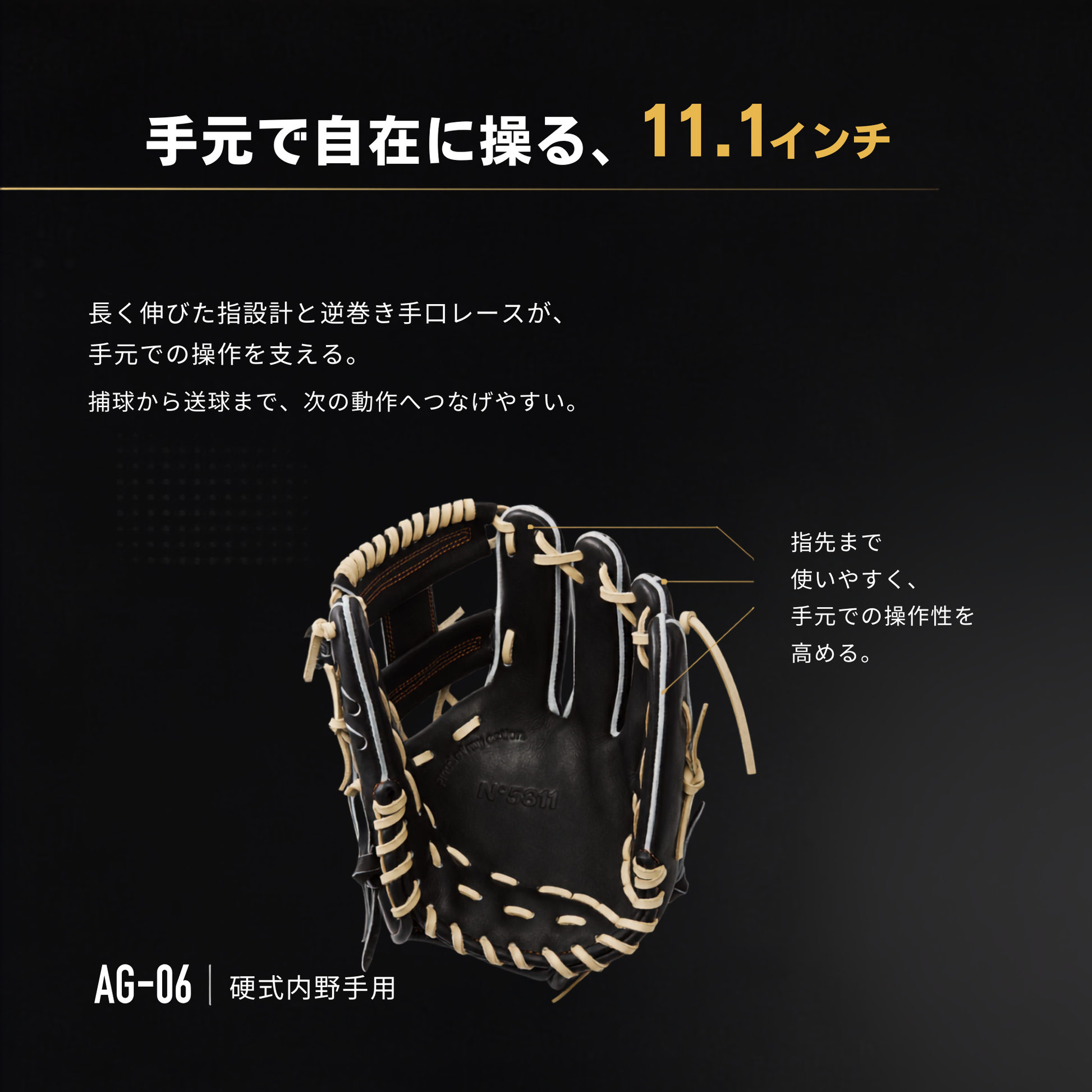 硬式内野手用グラブ【AG-06型】【全ポジション対応万能型】 – Amazing