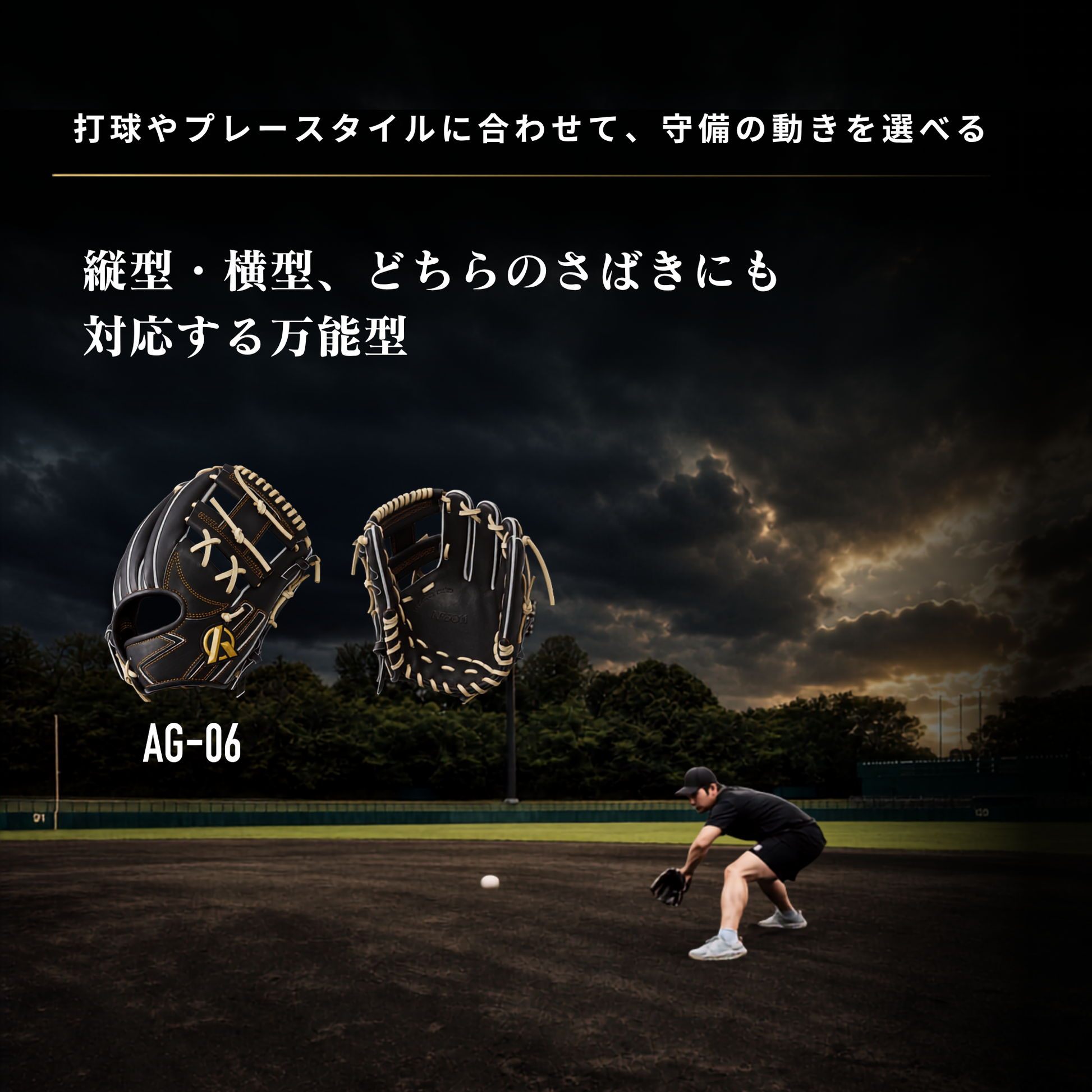 硬式内野手用グラブ【AG-06型】【全ポジション対応万能型】 – Amazing