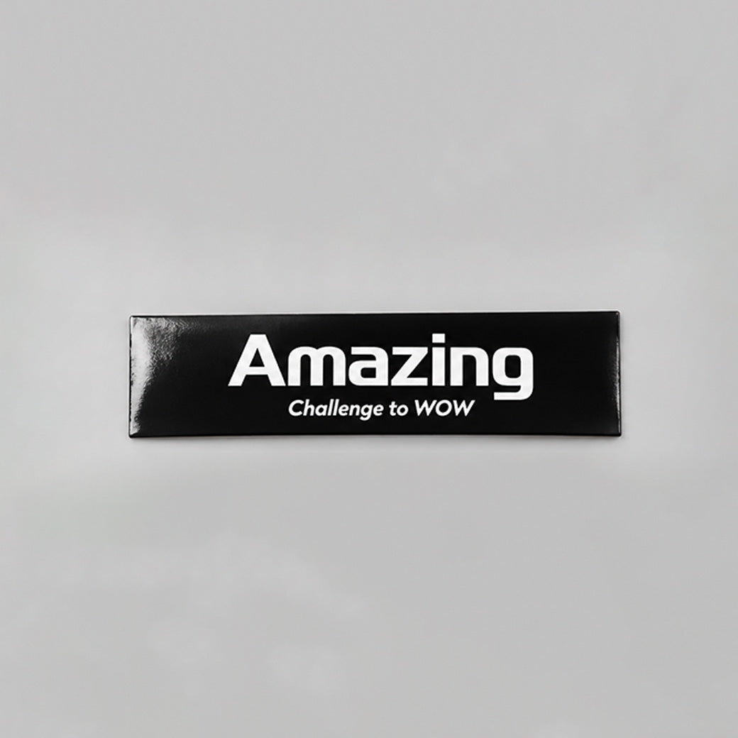 Amazingオリジナルステッカー｜屋外用塩ビ・ラミネート加工｜サイズ：130×39mm【10月16日以降順次発送予定】