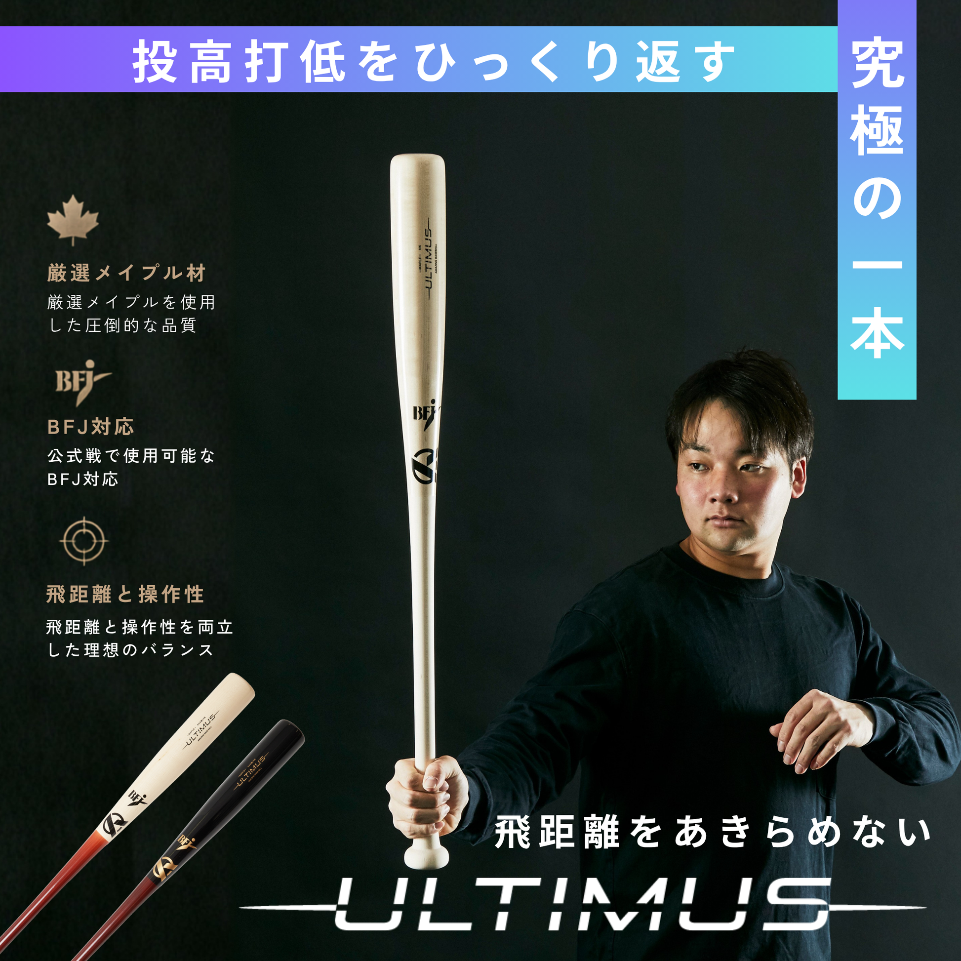 硬式 木製 バット Amazing 硬式木製メイプルバット ULTIMUS – Amazing The Store