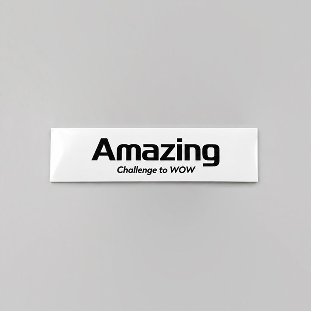 Amazingオリジナルステッカー｜屋外用塩ビ・ラミネート加工｜サイズ：130×39mm【10月16日以降順次発送予定】