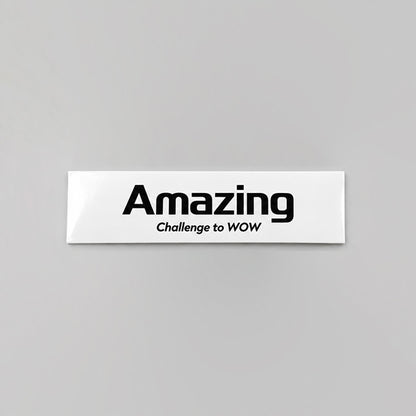 Amazingオリジナルステッカー｜屋外用塩ビ・ラミネート加工｜サイズ：130×39mm【10月16日以降順次発送予定】
