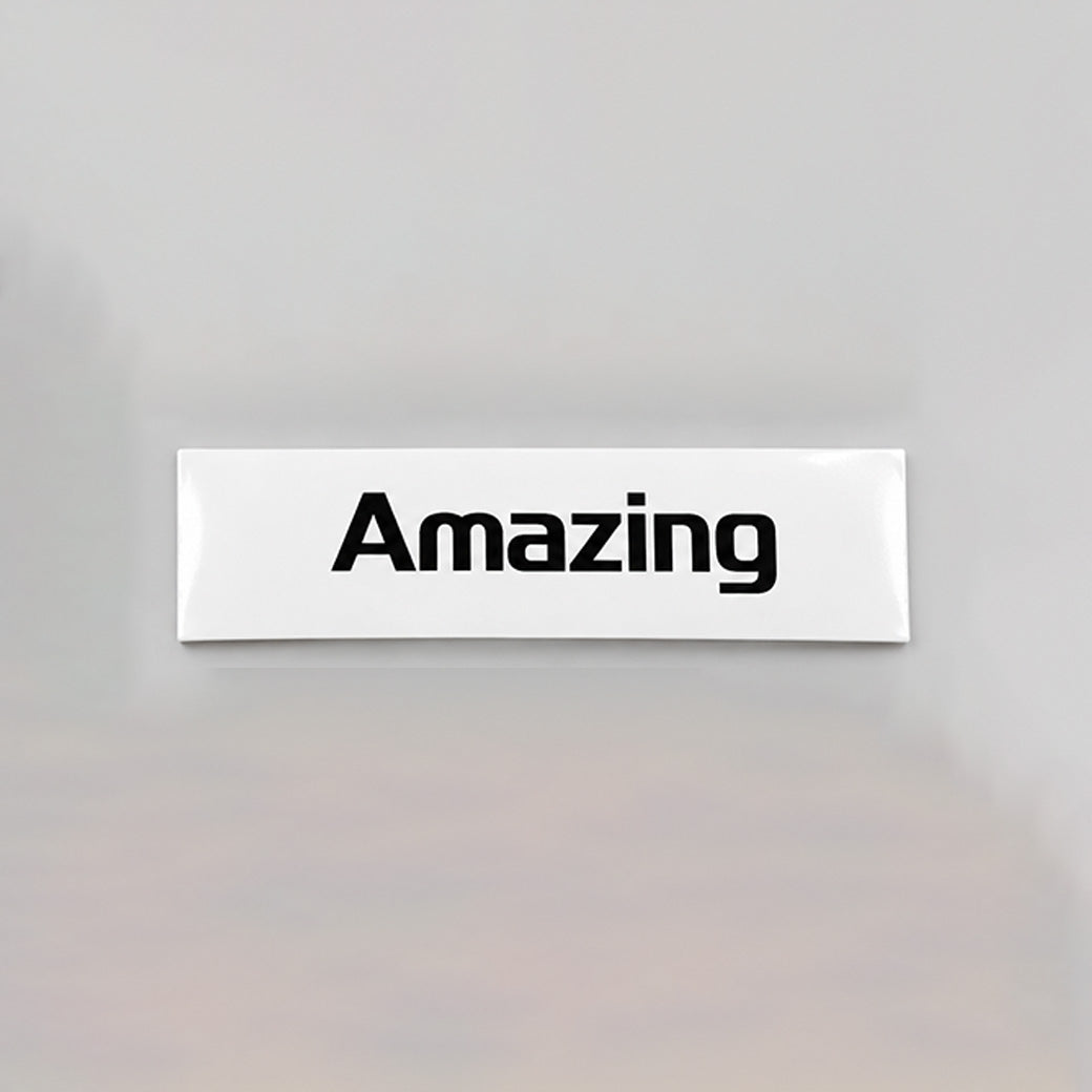 Amazingオリジナルステッカー｜屋外用塩ビ・ラミネート加工｜サイズ：130×39mm【10月16日以降順次発送予定】