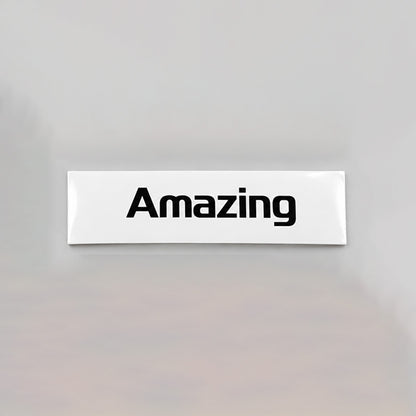 Amazingオリジナルステッカー｜屋外用塩ビ・ラミネート加工｜サイズ：130×39mm【10月16日以降順次発送予定】